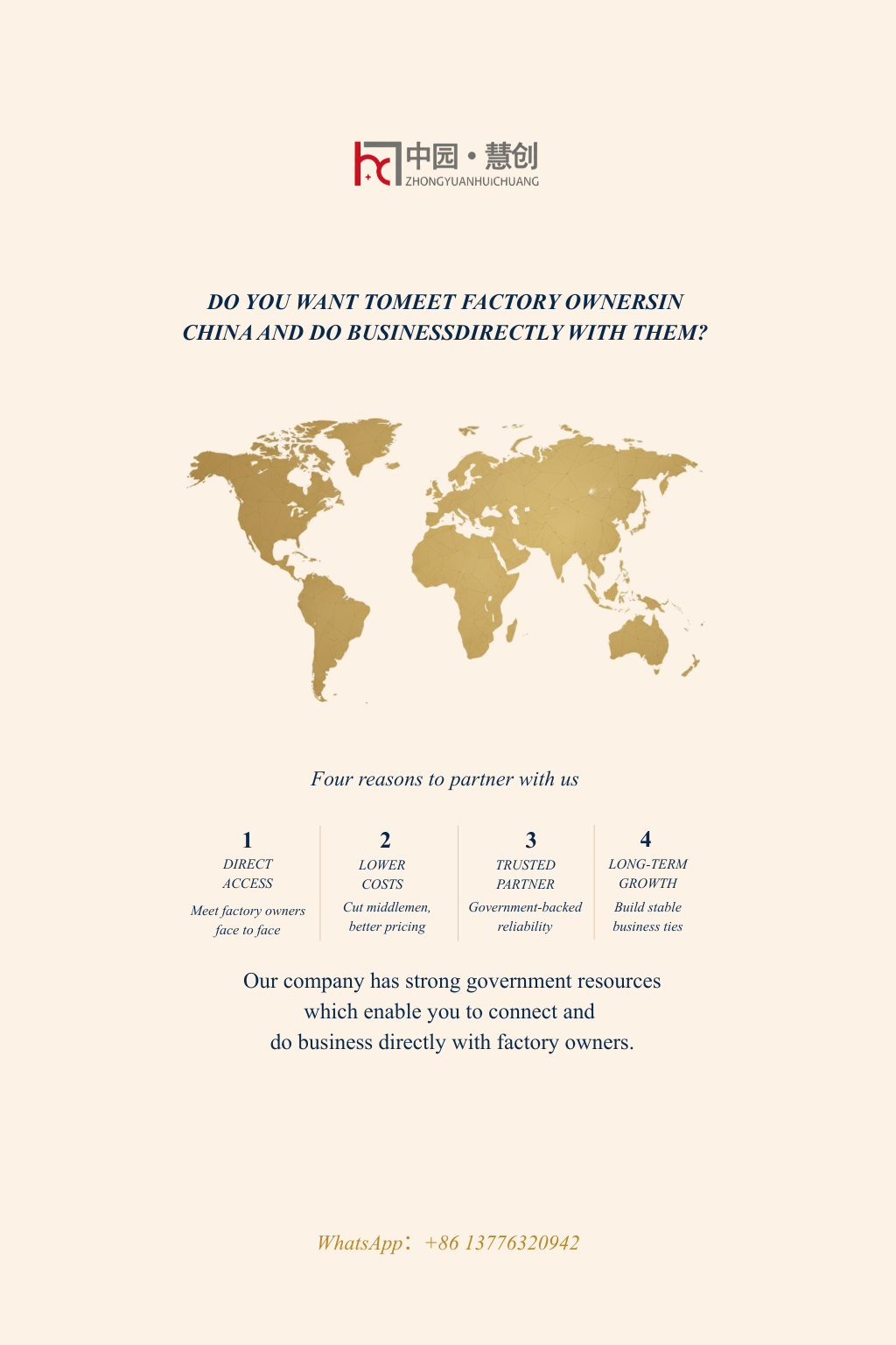 Direct factory access in China